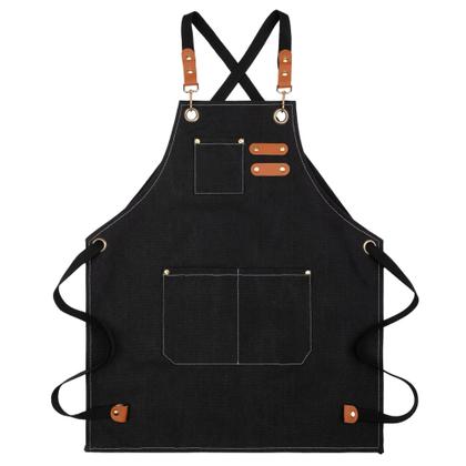Imagem de Avental De Couro E Jeans Chef De Cozinha Barista Cabeleireir