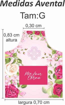 Imagem de Avental Especial Dia Das Mães Estampa Digital Rosa