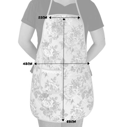 Imagem de Avental Impermeável Plastificado Cozinha Salão Artesanato Jardinagem Estampado com Bolso