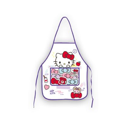 Imagem de Avental Infantil Com Bolso Hello Kitty Escolar Decorado Feminino