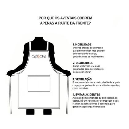 Imagem de Avental Jeans e Faixa Vermelha Cafeteria Bistro Restaurante
