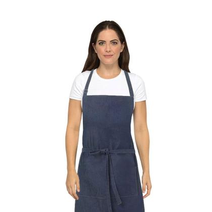 Imagem de Avental Jeans e Faixa Vermelha Cafeteria Bistro Restaurante