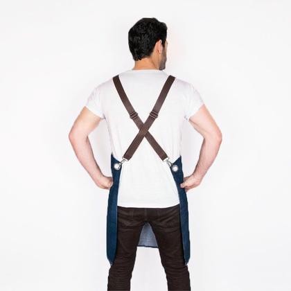 Imagem de Avental Jeans Profissional Barbearia Restaurante Bartender 10un