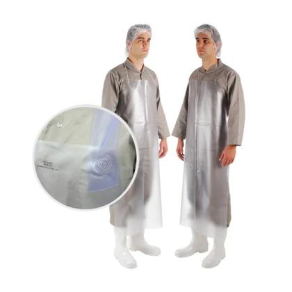 Imagem de Avental Modelo Açougueiro Pvc Transparente Com Fitilho Fixo