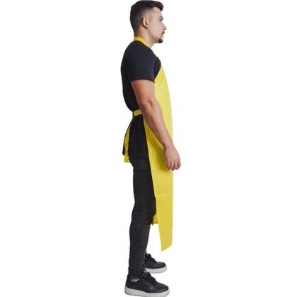 Imagem de Avental Proteção PVC 0,30 com fivela Amarelo Maicol EPI CA 37475