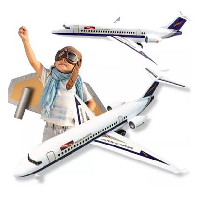 Imagem de Avião Brinquedo AeroBus Concept Super Performance 38cm Grande Avião Fricção Efeito Sonoro e Luzes