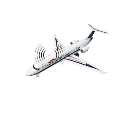 Imagem de Avião Brinquedo AeroBus Concept Super Performance 38cm Grande Avião Fricção Efeito Sonoro e Luzes