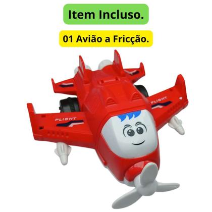 Imagem de Avião Brinquedos Fricção Transforma Criança Meninos Carrinho infantil Educativo Menino Coleção Presente