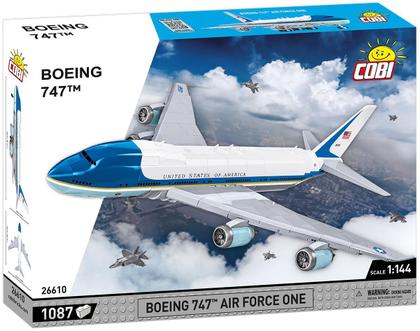 Imagem de Avião COBI Boeing 747 Air Force One com 1087 peças