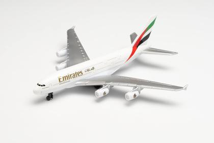 Imagem de Avião Daron Emirates A380 de metal fundido único 1:XXX