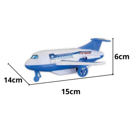 Imagem de Avião de Fricção Aeronave Branco 15cm