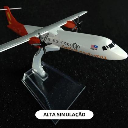 Imagem de Avião de Metal Firefly ATR72 - Modelo de Coleção em Escala 1:400 para Meninos