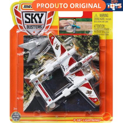 Imagem de Avião de Miniatura Skybusters Matchbox Presente Surpresa Original Mattel Colecionadores