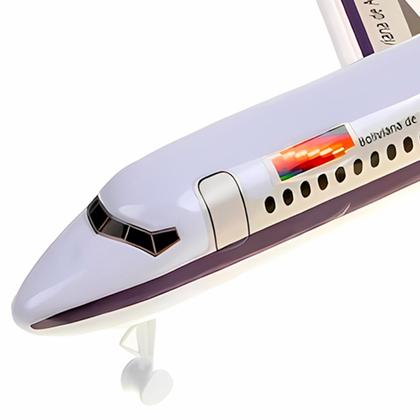 Imagem de Avião Gigante Com Som E Luzes 45 Cm Brinquedo Super Voo Cor Branco - Art Brink