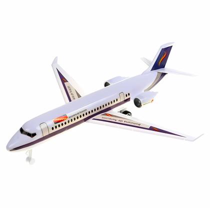 Imagem de Avião Gigante Com Som E Luzes 45 Cm Brinquedo Super Voo Cor Branco - Art Brink