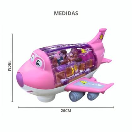 Imagem de Avião Infantil Musical Gira 360 E Bate