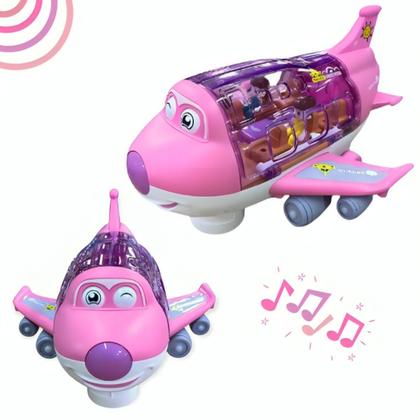 Imagem de Avião Infantil Musical Gira 360 E Bate