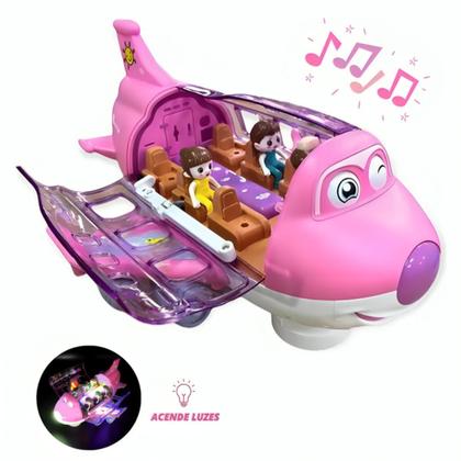 Imagem de Avião Infantil Musical Gira 360 E Bate
