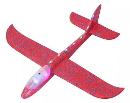 Imagem de Avião Planador de Isopor Flexível com Led Diverção Garantida