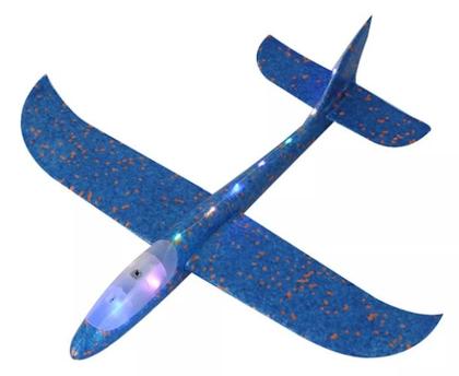 Imagem de Avião Planador de Isopor Flexível com Led Diverção Garantida