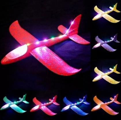 Imagem de Avião Planador de Isopor Flexível com Led Diverção Garantida