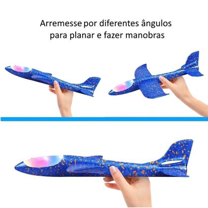 Imagem de Avião Planador para Brincar no Parque Voa Alto 50cm com Luz