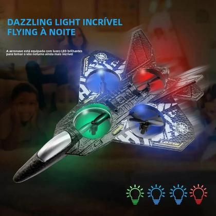 Imagem de Avião RC Para Meninos, Helicóptero De Controle Remoto 24G, Planador De Espuma EPP Com Sensor De