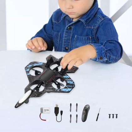 Imagem de Avião RC Preto Controle Estável Sensor Gravidade