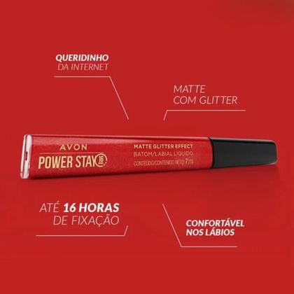 Imagem de Avon Batom Liquido Matte Glitter Effect Nude Iluminado 7ml