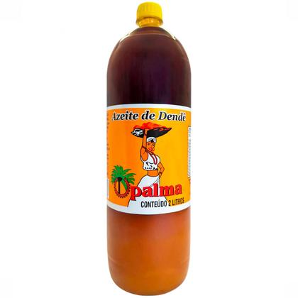 Imagem de Azeite De Dênde 2 Litros OPalma Garrafa Kit com 2 Unidades