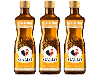 Imagem de Azeite de Oliva Gallo 400ml 3 Unidades