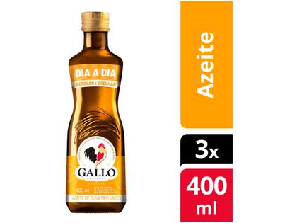 Imagem de Azeite de Oliva Gallo 400ml 3 Unidades