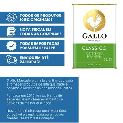 Imagem de Azeite Oliva Extra Virgem Lata Gallo 500ml
