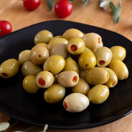 Imagem de Azeitona Hojiblanca La Pastina Verde Recheada Pimentão 140 g