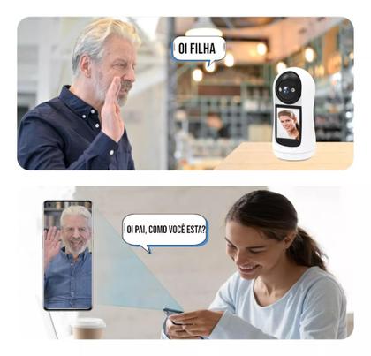 Imagem de Babá Eletrônica Câmera App Wifi Monitor S/fio Choro Bebe Tf