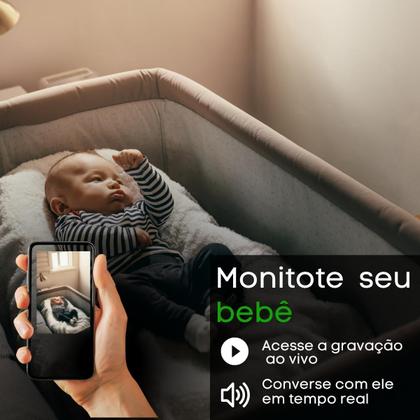 Imagem de Babá Eletrônica Câmera Sem Fio Wifi Visão Noturna Microfone Auto Falante