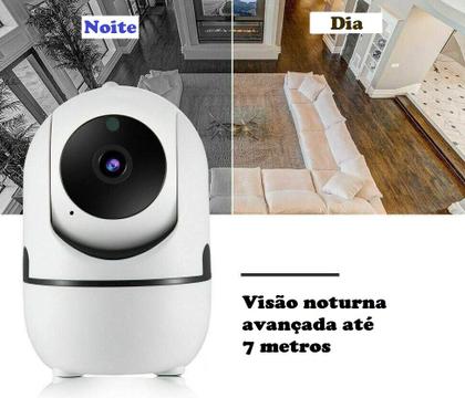 Imagem de Baba Eletrônica Câmera WiFi Sem Fio  Controle pelo Celular  Visão Noturna  Áudio Bidirecional  Monitoramento Remoto