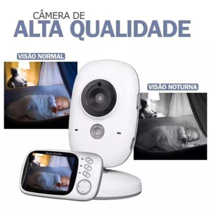 Imagem de Baba Eletrônica Com Monitor Baby Monitor Vb603   110v/220v Branco