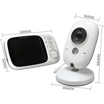 Imagem de Baba Eletrônica Com Monitor Visão Noturna, Câmera c/ Audio Sensor de Temperatura ALEX