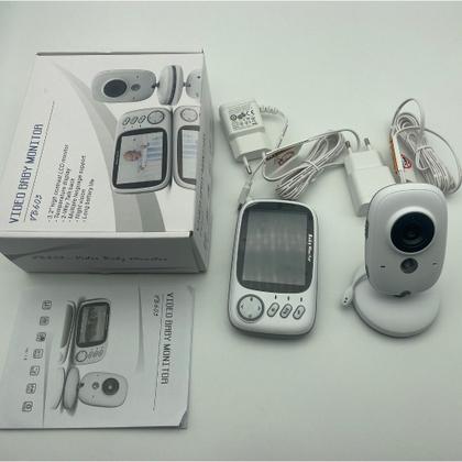 Imagem de Baba Eletrônica Com Monitor Visão Noturna, Câmera c/ Audio Sensor de Temperatura ALEX