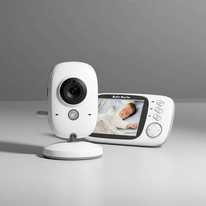 Imagem de Babá Eletrônica VB603 Baby Monitor com Visão Noturna, Áudio Bidirecional e Sensor de Temperatura  Branco