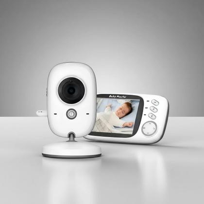 Imagem de Babá Eletrônica VB603 Baby Monitor com Visão Noturna, Áudio Bidirecional e Sensor de Temperatura  Branco