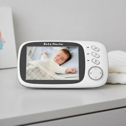 Imagem de Babá Eletrônica VB603 Baby Monitor com Visão Noturna, Áudio Bidirecional e Sensor de Temperatura  Branco