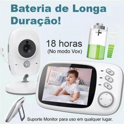 Imagem de Babá Eletrônica VB603 Visor 3.2" Câmera Som e Visão Noturna