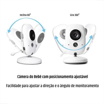 Imagem de Babá Eletrônica Visão Noturna Vb603 Video Voz Camera S/ Fio Zoom