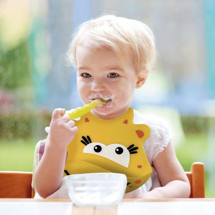 Imagem de Babador De Silicone Impermeável Com Papa Migalha Multikids
