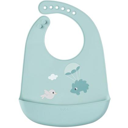Imagem de Babador de Silicone Impermeável Com Pega Migalhas Bebê Infantil Gumy Gumi Azul Rosa e Verde Buba Baby Buba Cor:Pássaro V
