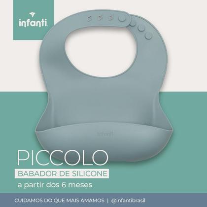 Imagem de Babador de Silicone Pega Migalhas Azul Piccolo - Infanti