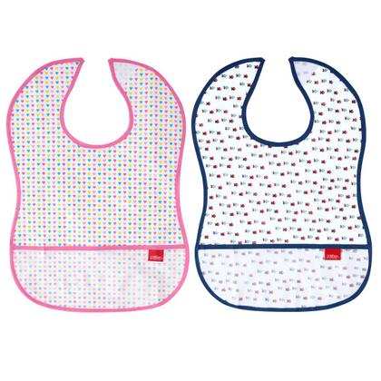 Imagem de Babador Impermeável com Porta Migalhas Divertido Colorido - Nuby