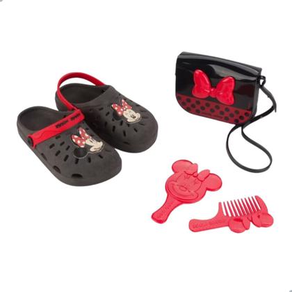 Imagem de Babuch Sandália Grendene Kids Disney Beauty Bag Espelho e Pente Rosa